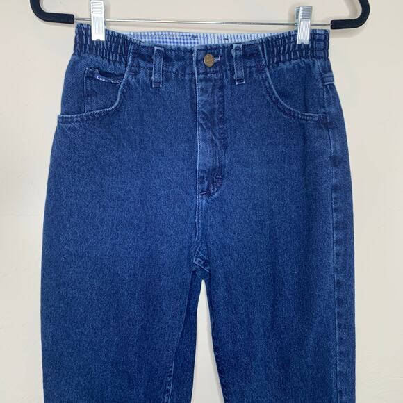 Vintge 90s Lee High Waist Jeans Sz 27" waist elastic side panels - Picture 8 of 8